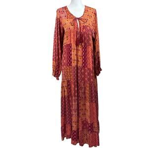 Dress Forum maxi dress, bohemian, festival, concert, patchwork look, hippie